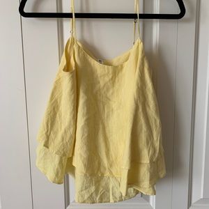 Nordstrom BP Women’s Yellow Ruffle Tank Top